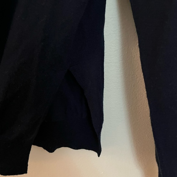 Organic by John Patrick — Merino Navy Cardigan - Picture 5 of 5